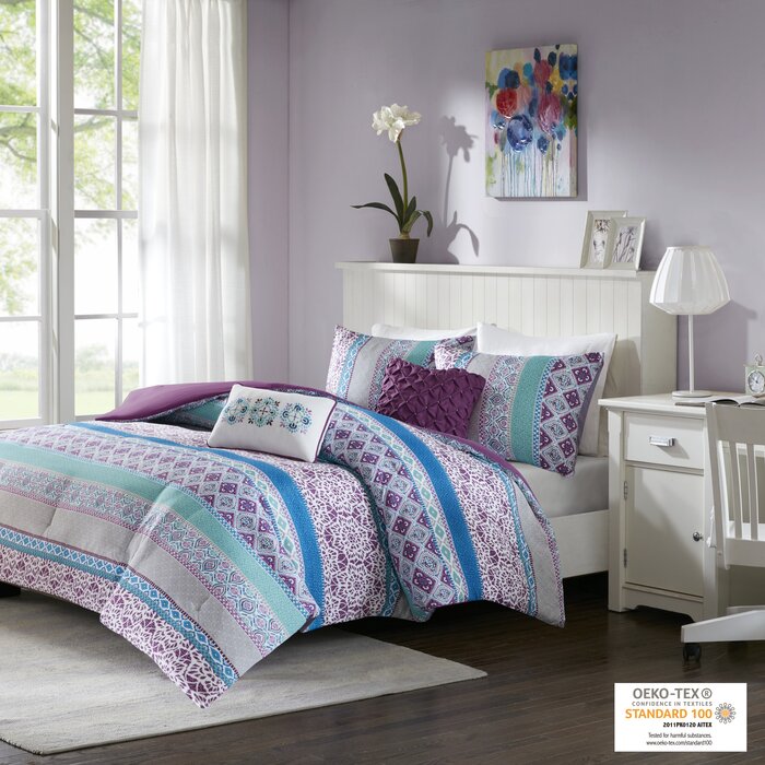 Bungalow Rose Fontenot Microfiber Comforter Set & Reviews | Wayfair